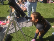 There were all kinds of people sharing their telescopes